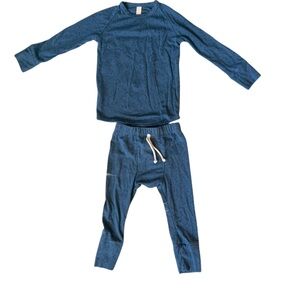 Childhoods Clothing Blue Baby Rib Knit Set 12-18 mo